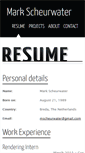 Mobile Screenshot of markscheurwater.com